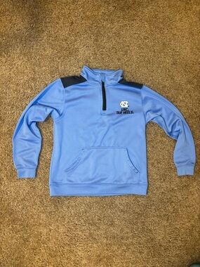 UNC Tar Heels Light Blue Quarter-Zip Pullover